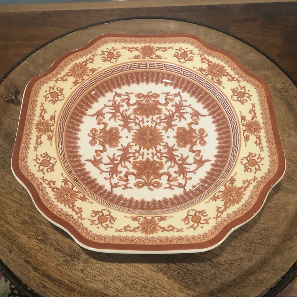 Spode English Indian Red 9” plate